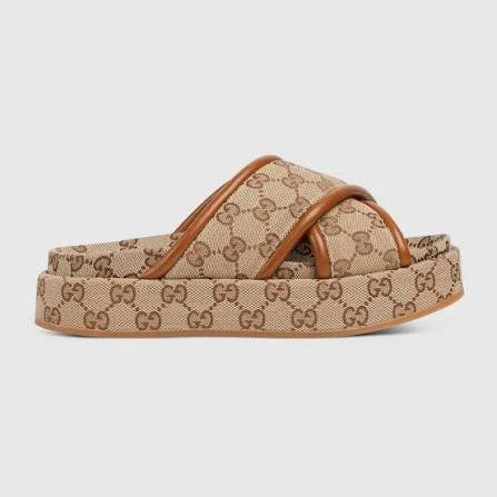 Gucci GG Original Platform Sandals  (Please request availability for purchasing)